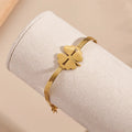 four petal chain bracelet 18K Gold Plated Stainless Steel